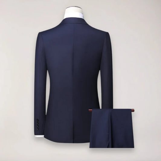 Men's Three-Piece Formal Suit - Classic Blazer, Vest & Trousers