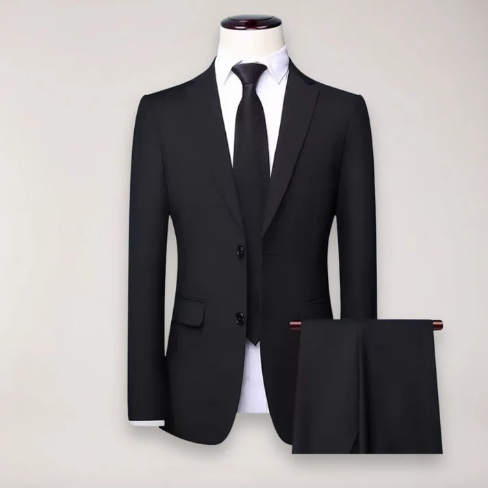 Men's Two-Piece Formal Suit & Trousers Set