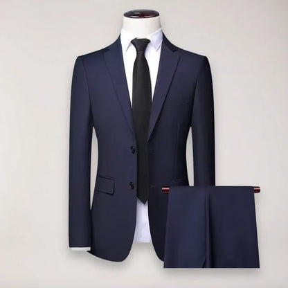 Men's Two-Piece Formal Suit & Trousers Set