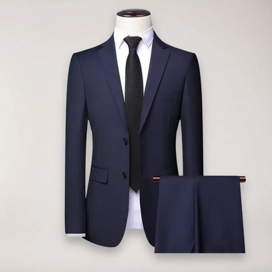 Men's Two-Piece Formal Suit & Trousers Set